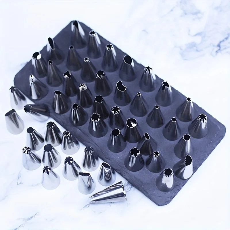 Wanlihao 24pcs set stainless steel cake nozzles icing piping tips baking cake tools