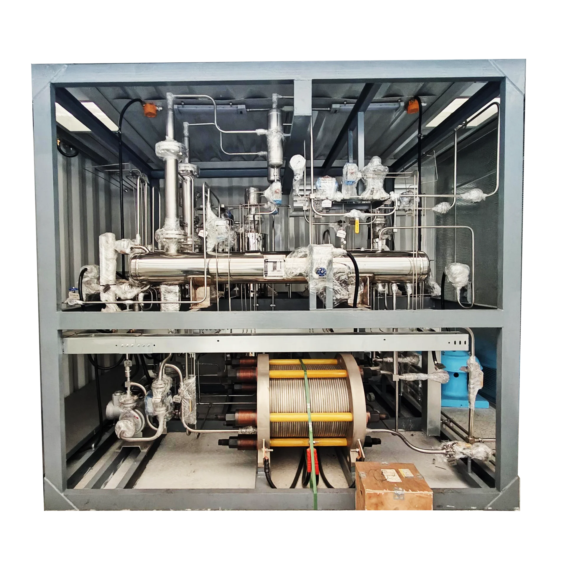 Hot selling 20Nm3 100kw Alkaline hydrogen generator electrolyzer for fuel cell hho hydrogen electrolysis cell