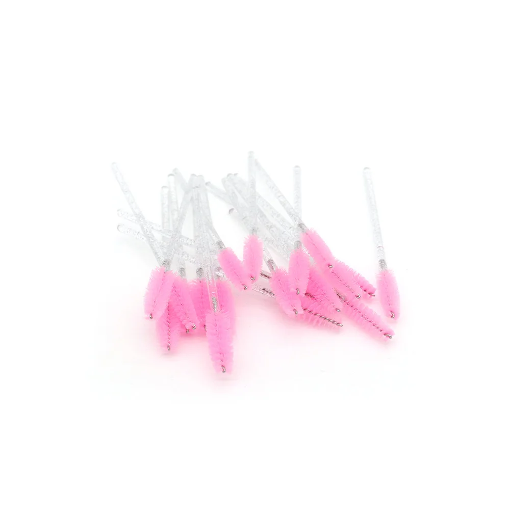 Disposable Eyelash Mascara Eye High Quality Nylon Mascara Wand Portable Crystal Rod For Eyelash Extensions And Eyebrow Comb