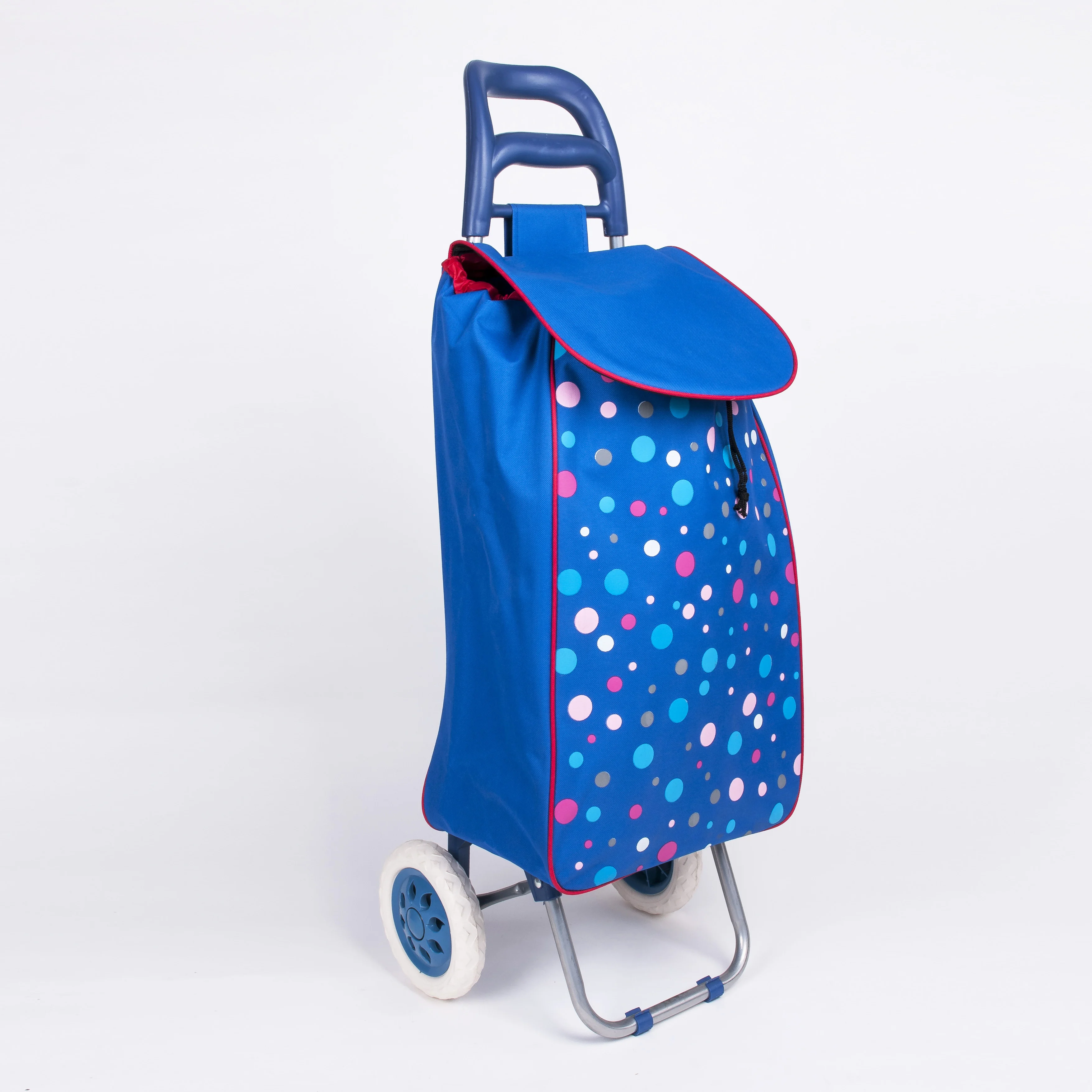 2024 new vegetable shopping trolley bag foldable shopping cart with wheels for groceries
