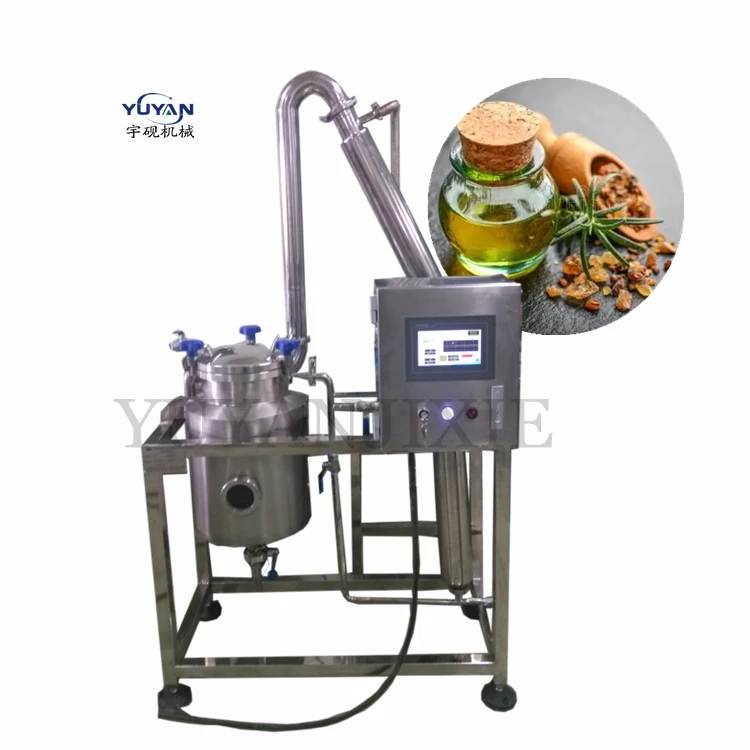 100L/200L/300L small scale  distillation Sage  Katafe lemongrass Frankincense Jojoba Cypress essential oil extraction machine