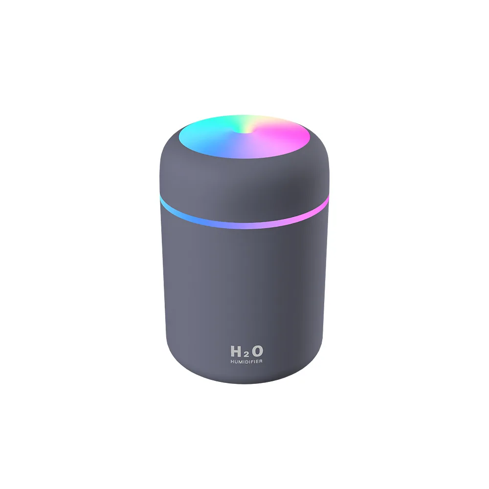 300ML Mini Ultrasonic Air Humidifier armoa essential Oil Diffuser for Home Car USB Fogger cool mist maker with 7colors LED Lamp