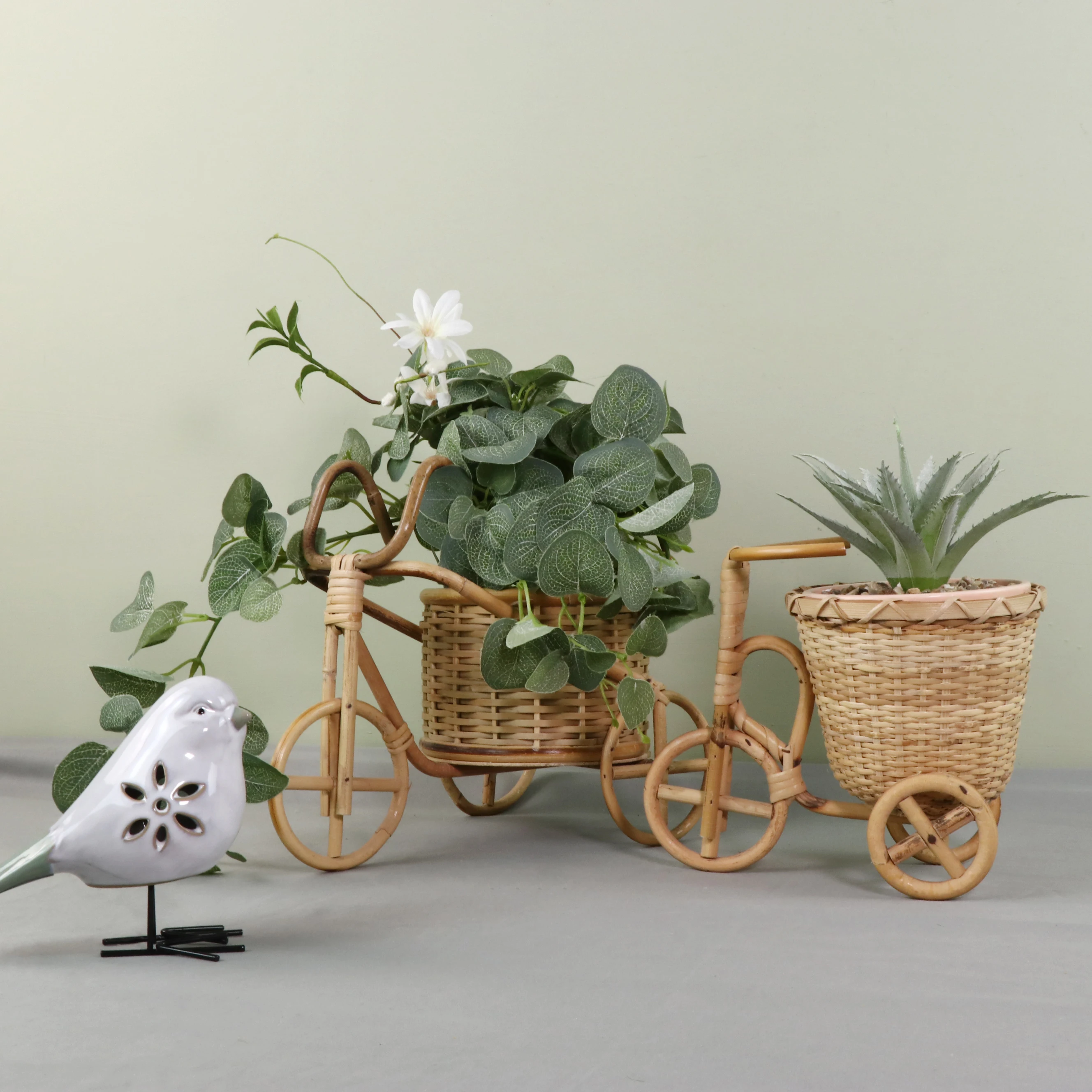 Patio Rattan Planter Boxes Bicycle Planters For Indoor Plants
