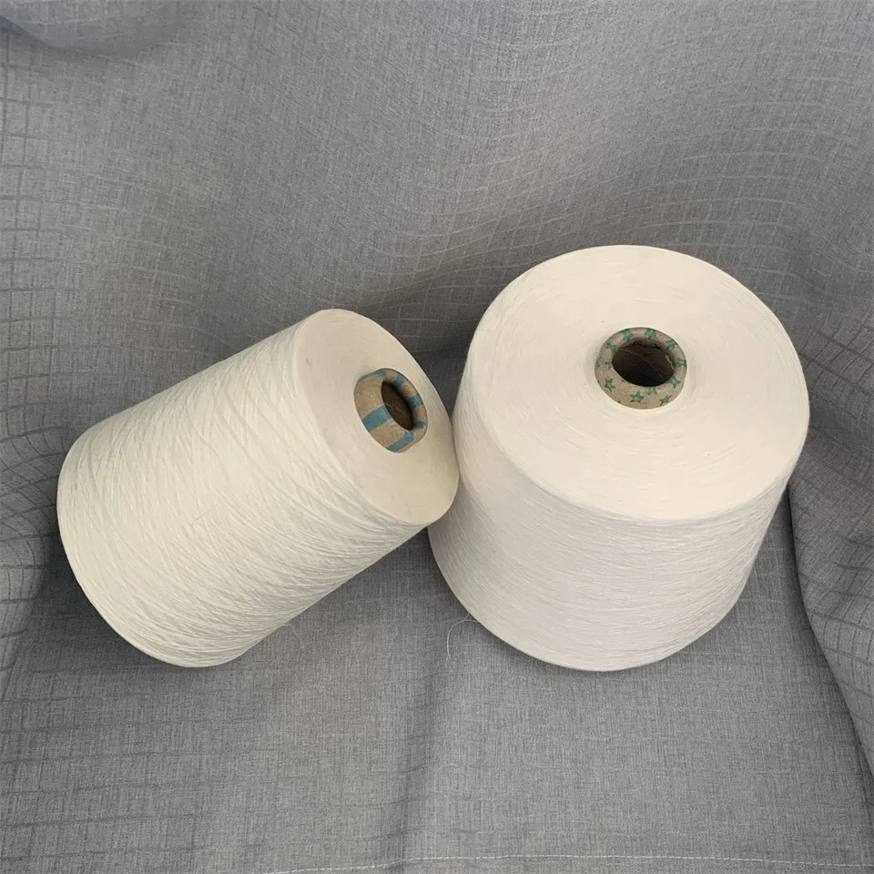 China manufacturer  price combed cotton knitting oe 30s/1  raw white  yarn