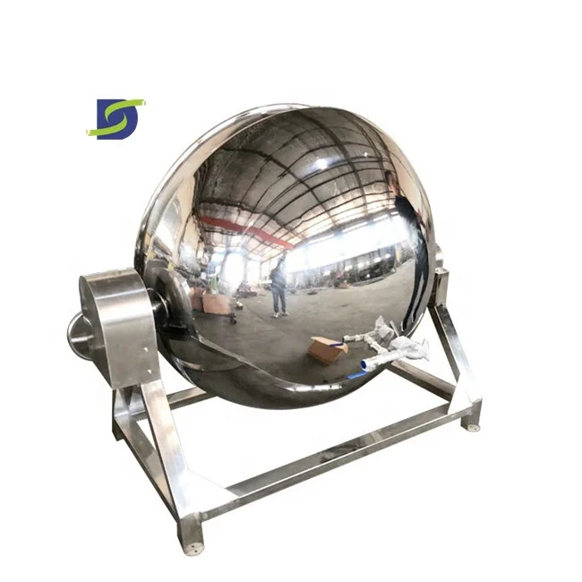 Steam jacketed pan fried rice cooking machine vegetable cooking mixer sauce jacketed kettle with stirring jacketed kettle