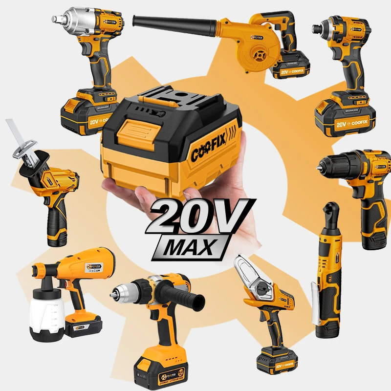 20-volt wireless drill impact rechargeable battery powered Cordless hand brushless Power rcordless compact drill Screw Drivers