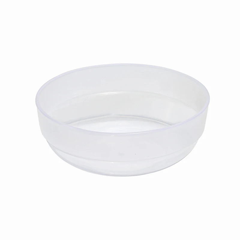 Round transparent plastic bowl fruit and vegetable salad bowl, instant noodle bowl soup bowl, dessert mixing bowl