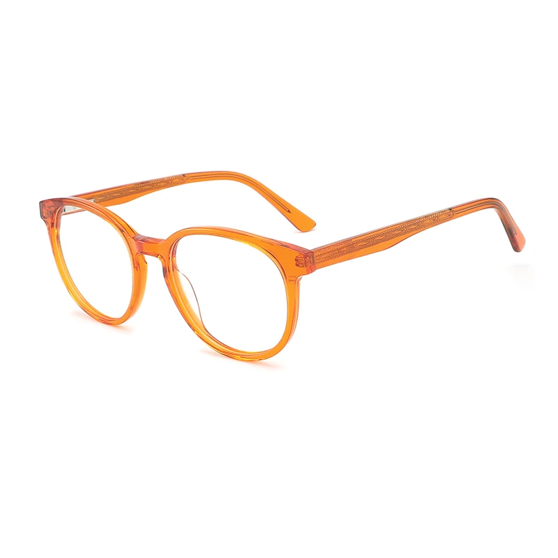 Factory Wholesale Retro Round Cheap Acetate Optical Frames Optical Eyeglasses Unisex