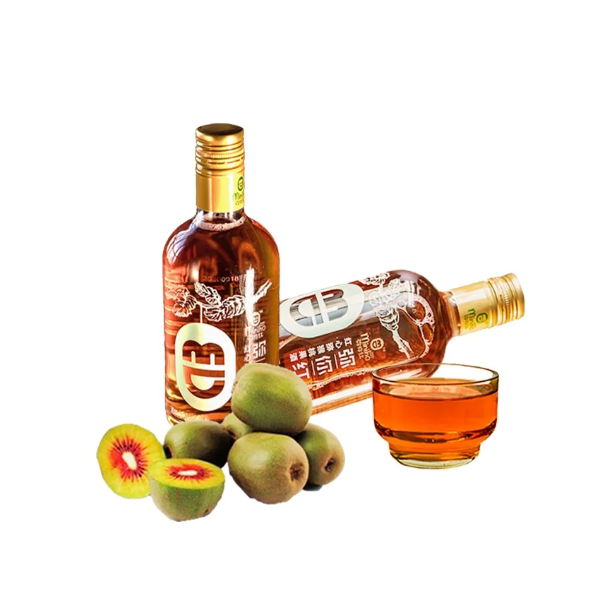 
Natural kiwi fruit brewed fruit wine 348 ml naked bottle packaging high-end quality, good for health 