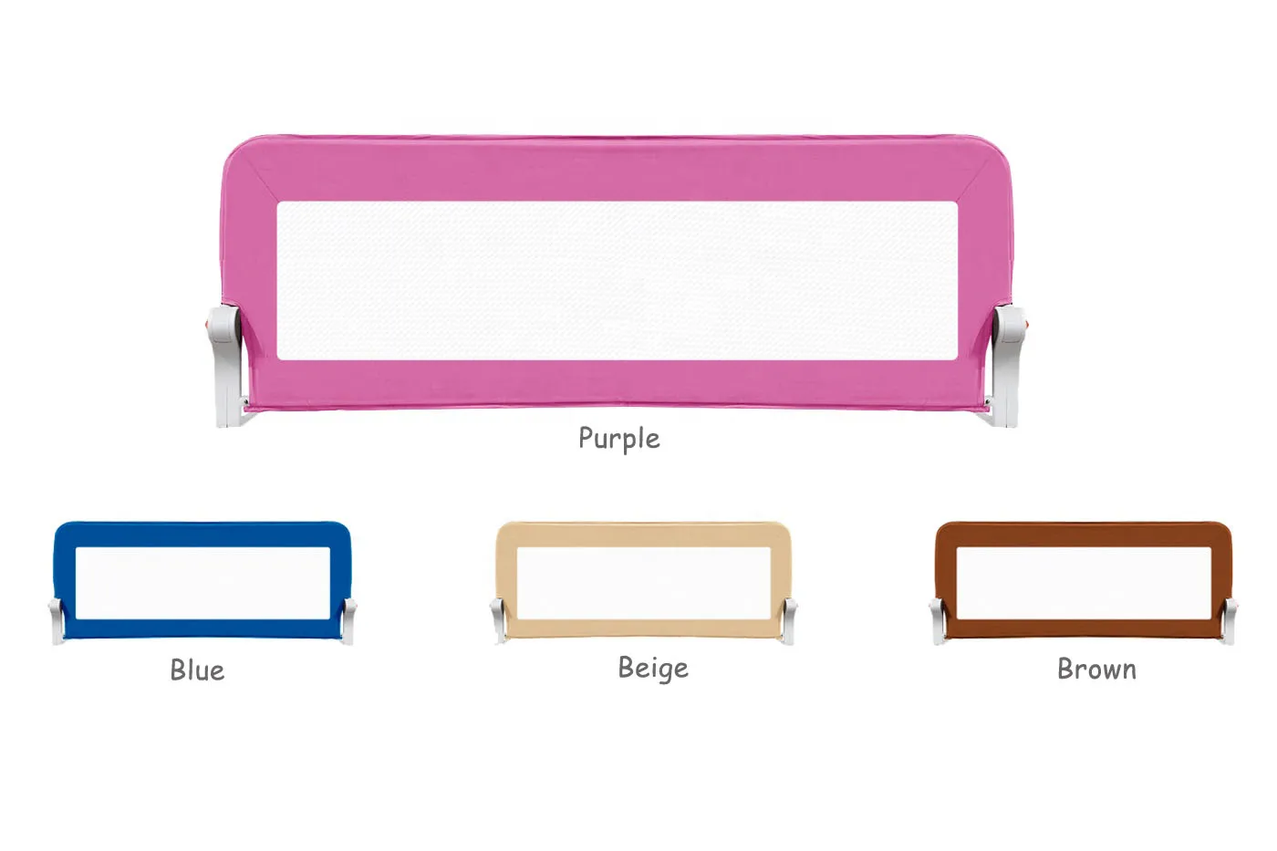 Folding bed rail barrier Baby Safety King Bed Frame Rails Guard Protection Fence