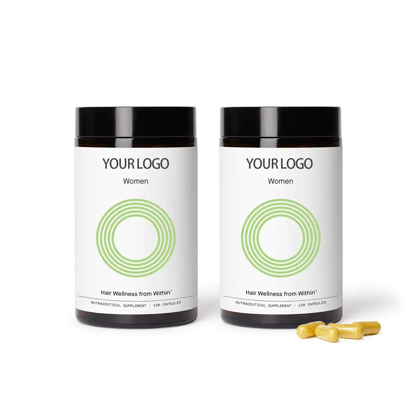 Hydrolyzed Marine Collagen Type 1 and Type 3 South African Drunk Eggplant Root Saw Palm Curcumin Capillary Capsules