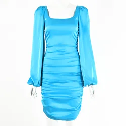 JF Cheap Casual Women Dress Ladies OEM Go Out Dress Vestido Elegantes Embellished Mini Backless Prom Knitted Classy Dresses