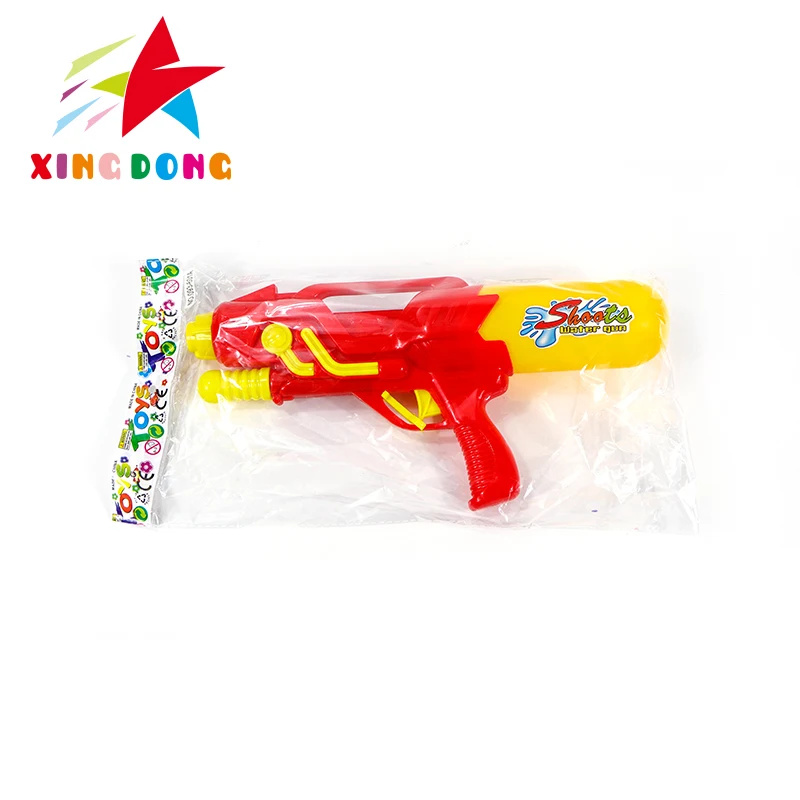 Fun water game toy with double nozzle air pressure water gun for kids and adults