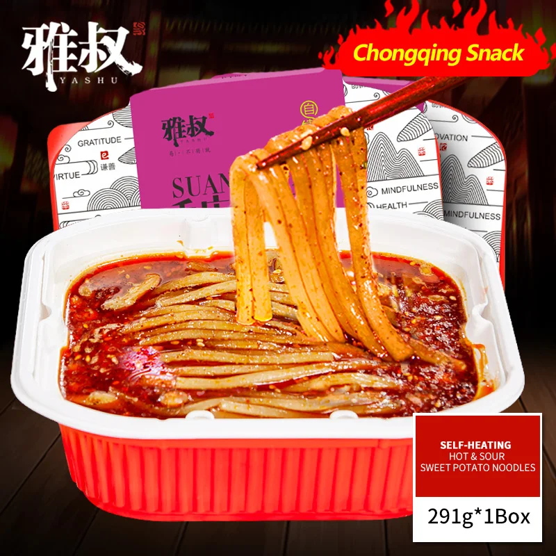 
Self-heating Chongqing Hot & Sour Sweet Potato Noodles Chinese flavor 
