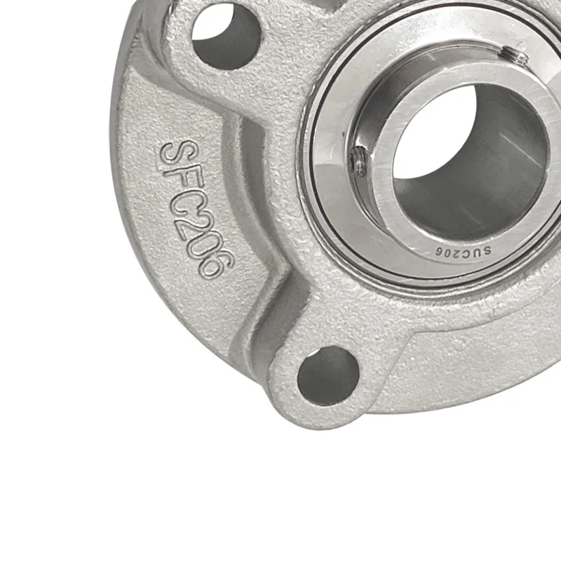 Corrosion-resistant high-temperature resistant stainless steel bearing seat 304 spherical pillow block bearing SUCFC204 206