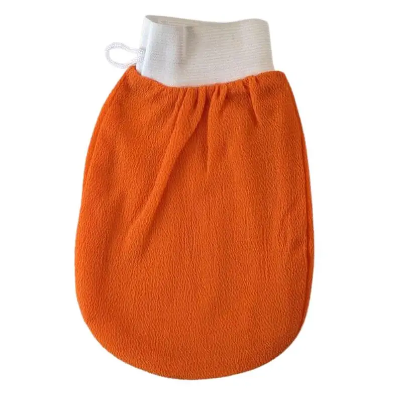 Bath Gloves Silk Cotton Soft Nylon Natural Five Fingers Massage Loofah Baby Set Turkish Double Sided Silicone Bath Mitt