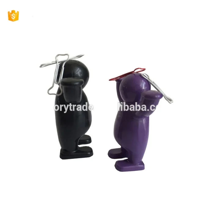 
V P316 Plastic human shaped magnetic paper clip holder 