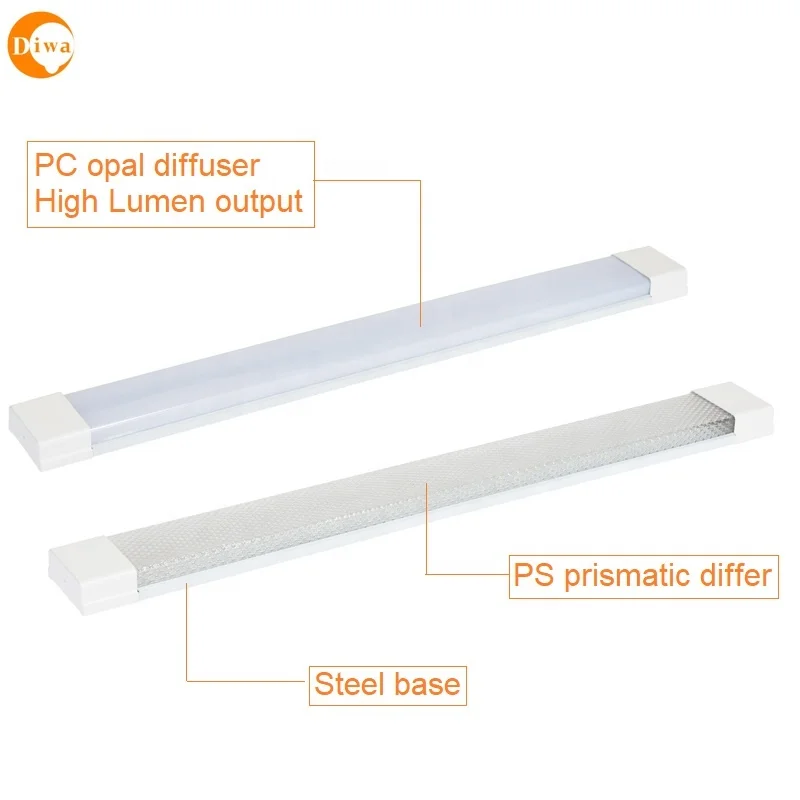 Zhongshan 2022 IP20 new model ISO 9001 factory OEM 4 ft 120cm 1200mm 40w 72w 80w 100w linear light led tube light LED Batten