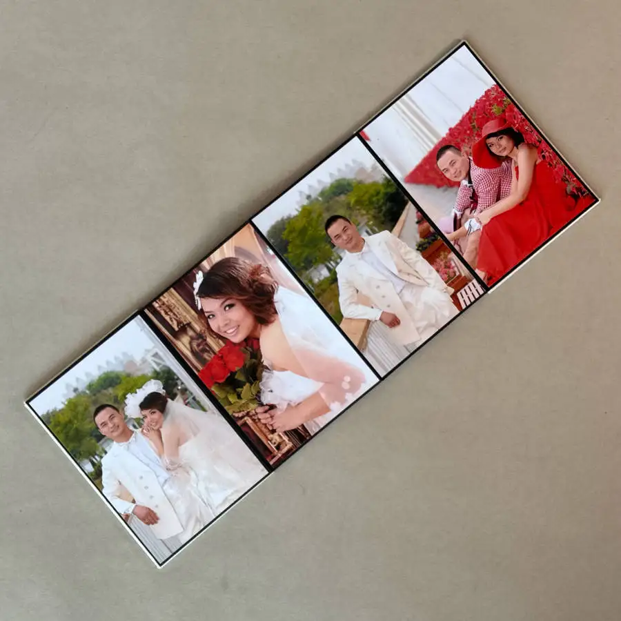 wedding leather linen velvet self adhesive Stick photo frame album book folio
