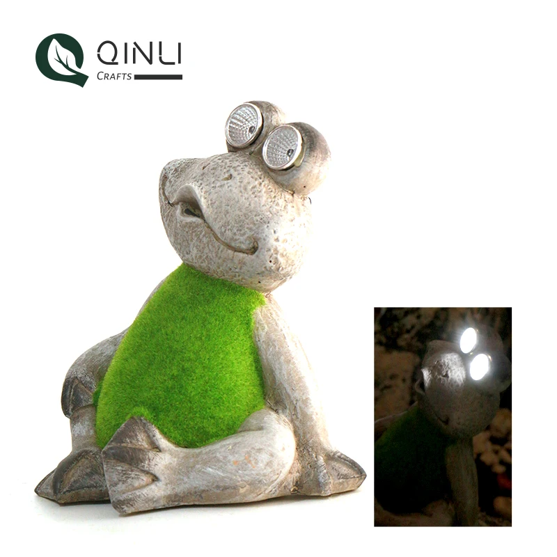 
Best Price Yard Decoration Pottery Made Solar Led Lights Outdoor Garden Ornaments 