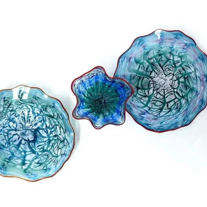 New Arrival Beautiful Color Handcraft Figurine Ceiling Hanging Murano Glass Chandelier Pendant Lamp