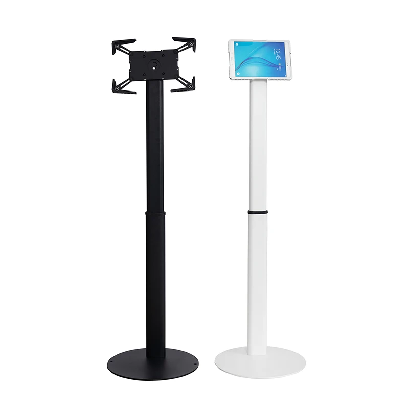 Height adjustable kiosk Social Media Sharing Stand for Ipad pro a 7 inches Tablet Stand