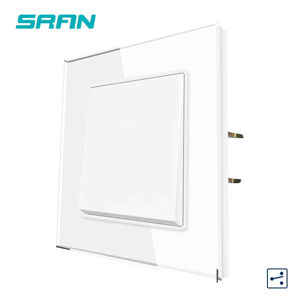 Фабрика Sran, прямая оптовая продажа, фабричные электрические переключатели из закаленного стекла, 1 комплект, 1 2 3 канала, настенный выключатель света для дома