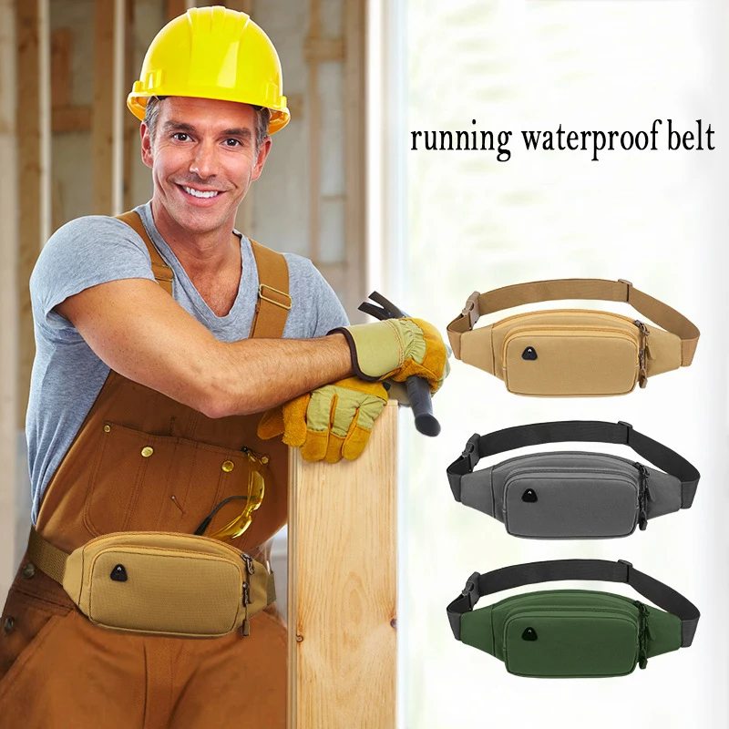 Male Female Waterproof Crossbody Chest bag Custom Small running fitness fanny pack fashion camouflage outdoor waist bag for men