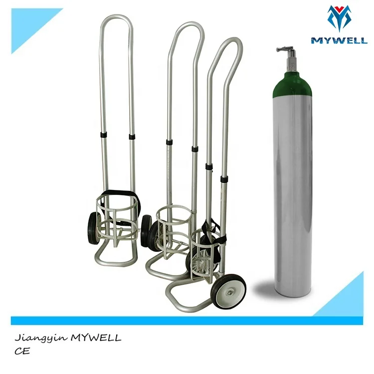 M-OT01 MYWELL 10L Hospital Portable Medical Oxygen Cylinder Trolley Cart For Oxygen Bottle