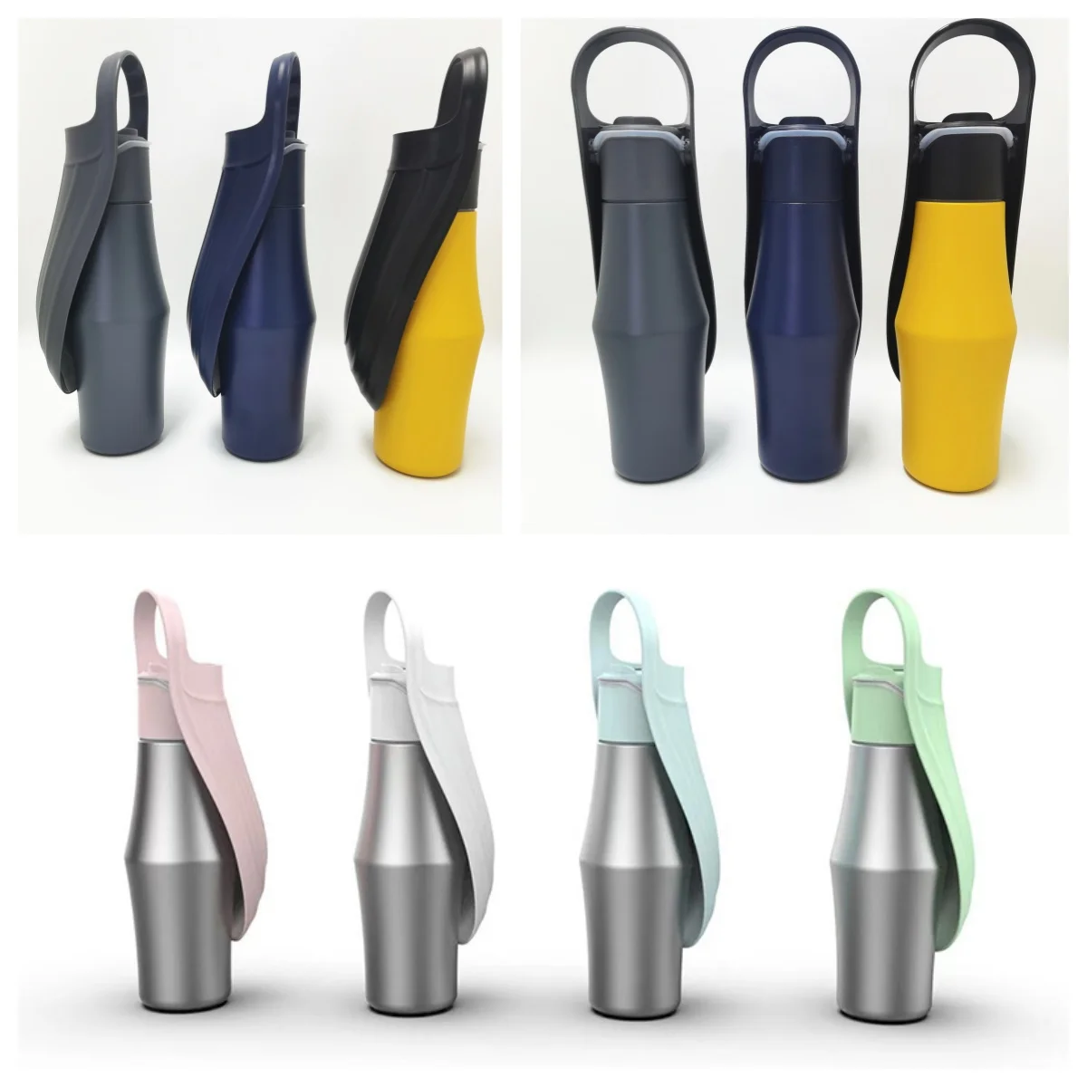 New Custom 304 Stainless Steel 26oz 770ml Pet Water Bottle For Dog Cat Drinking&Feeding Water Dispenser Bottles Outdoor Travel