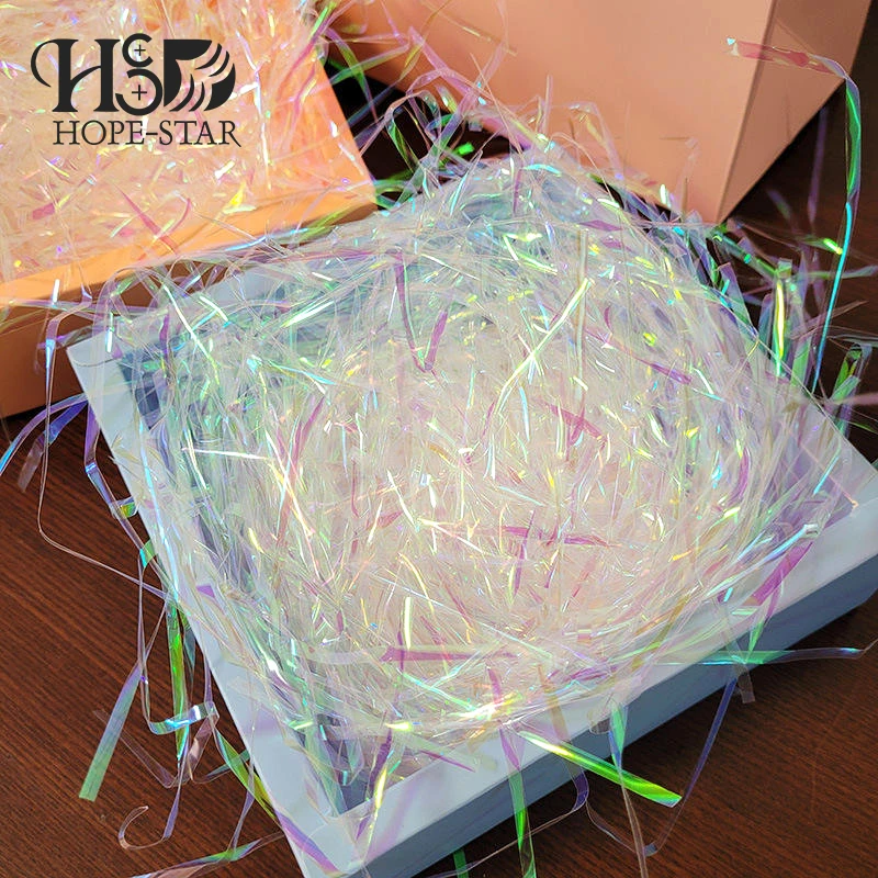 Diy Lafite Paper Custom Color Pink Blue White Shredded Paper Filler For Gift Paper Box Packaging