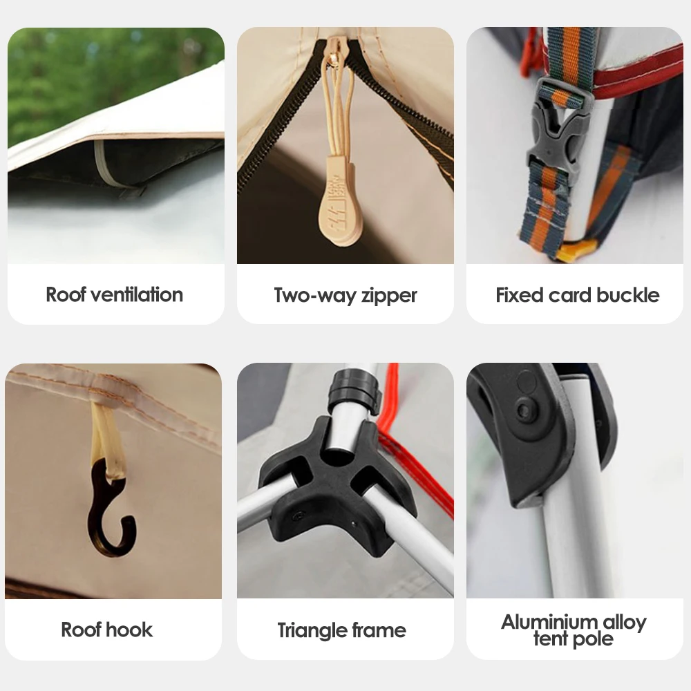 Семейная Палатка для кемпинга Большая складная палатка с одним касанием гостиной роскошная гламинга автоматическая водонепроницаемая