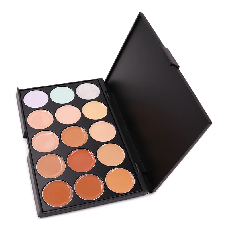 High quality concealer private label 15 Colors makeup cream concealer contour powder palette