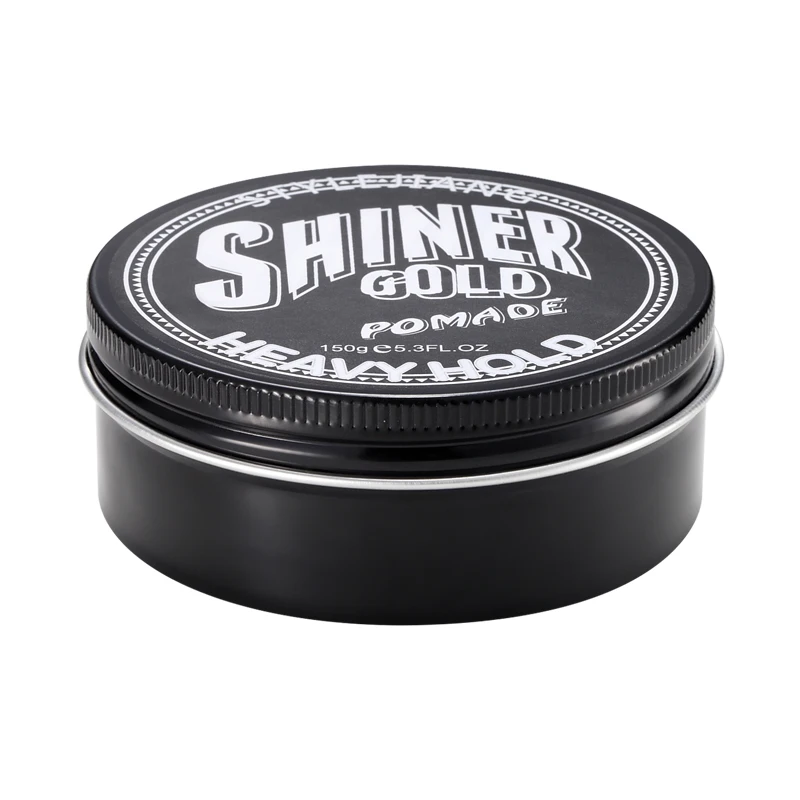 150G Aluminium tin OEM styling firm hold water based matte hair pomade wax private label  hair cure products
