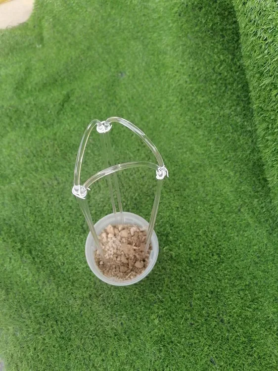 Garden Tomato Plant Support Stick Clear Plant Stake U-shape Transparent Acrylic Sticks For Plants