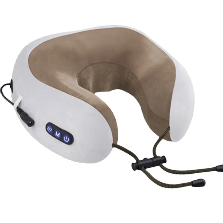 Graphene Heating Pad Hot Sale Memory Foam U Shape Electric Massage Pillow