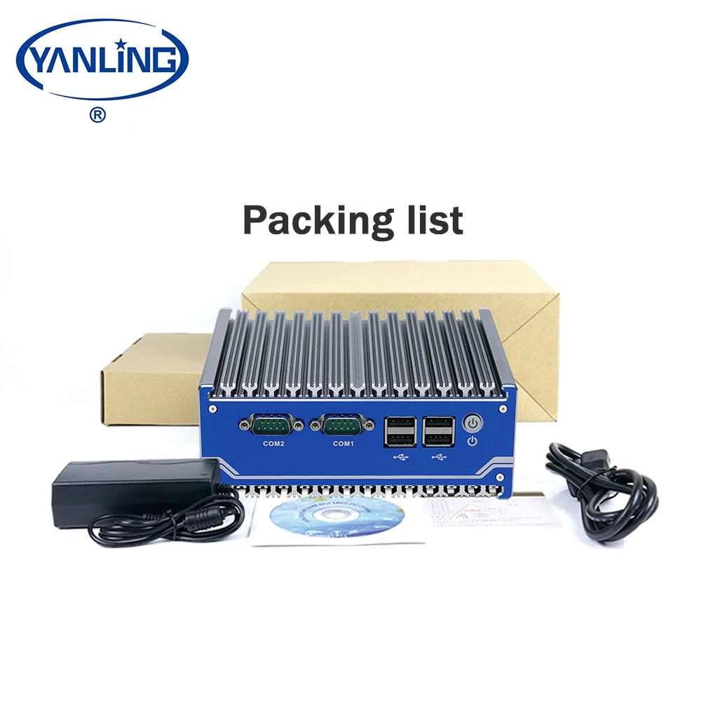 Мини-ПК без вентилятора j1900 WiFi 300 Мбит/с VGA для