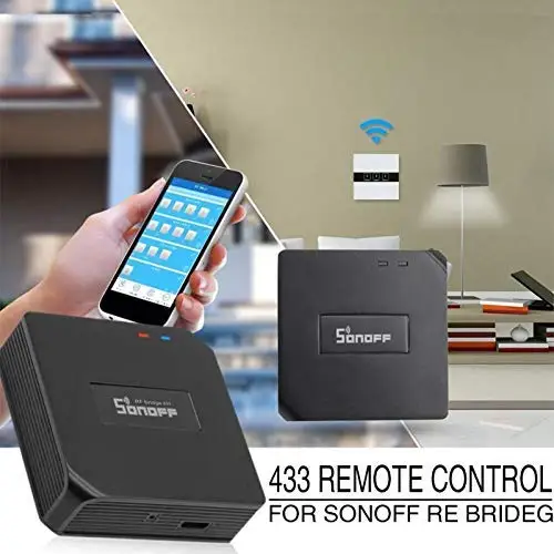 Sonoff RF Bridge 433 МГц пульт дистанционного управления 2 4G WiFi смарт-переключатели для автоматизации умного