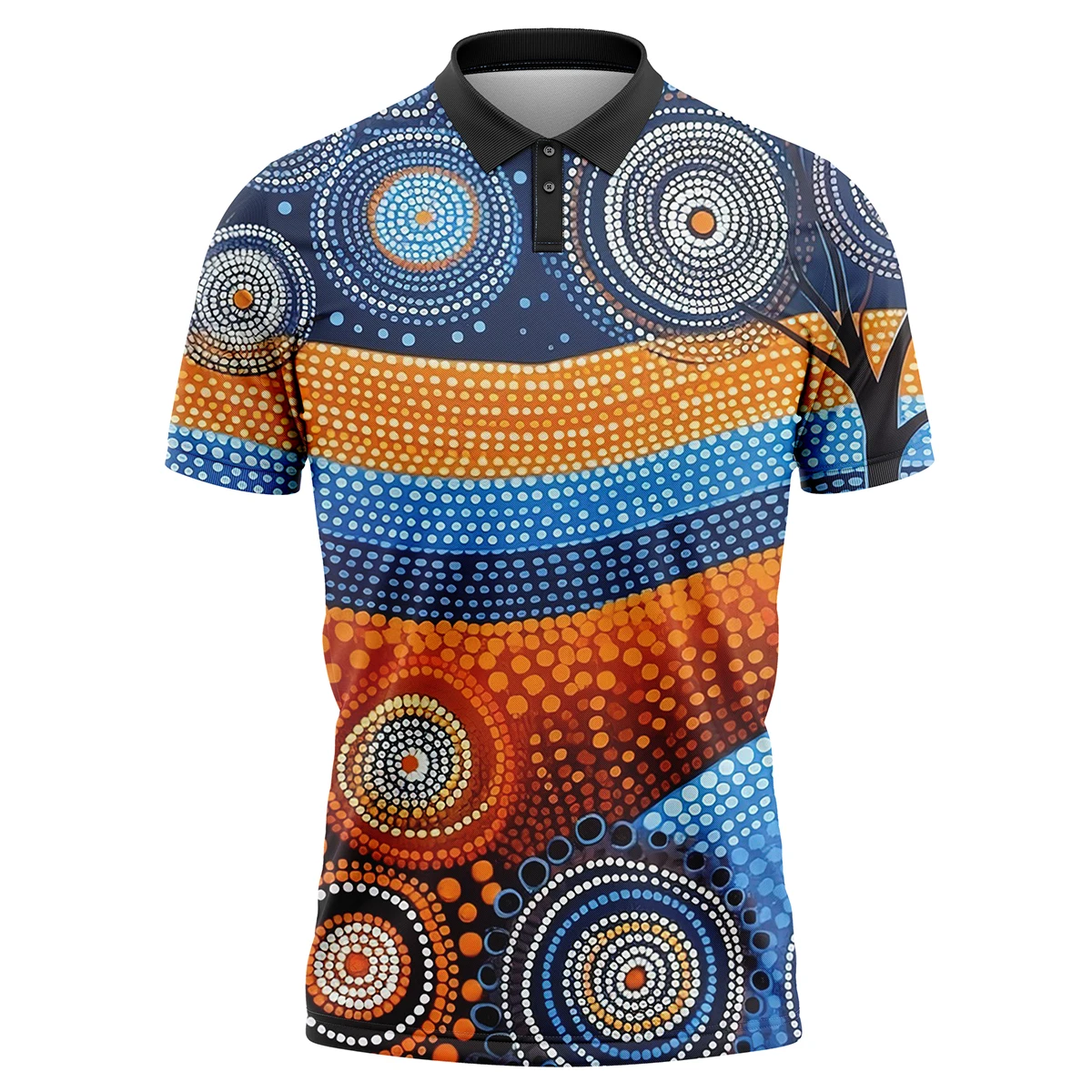 Custom Logo Sublimation Sportswear Sports Clothing for men Australian Aboriginals Sublimated Darts Shirt Polo Shirts