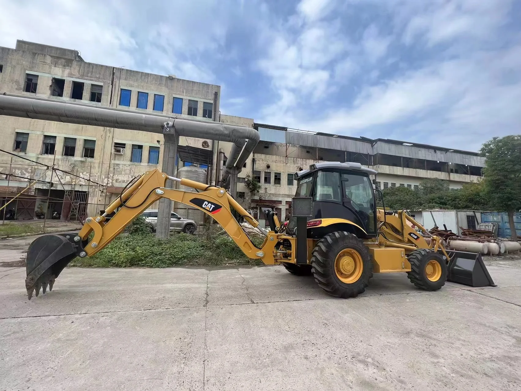 Экскаватор-погрузчик Cat 420f 420f2 Подержанные гусеничные 420/410/430 экскаваторы-погрузчики для оптовой продажи