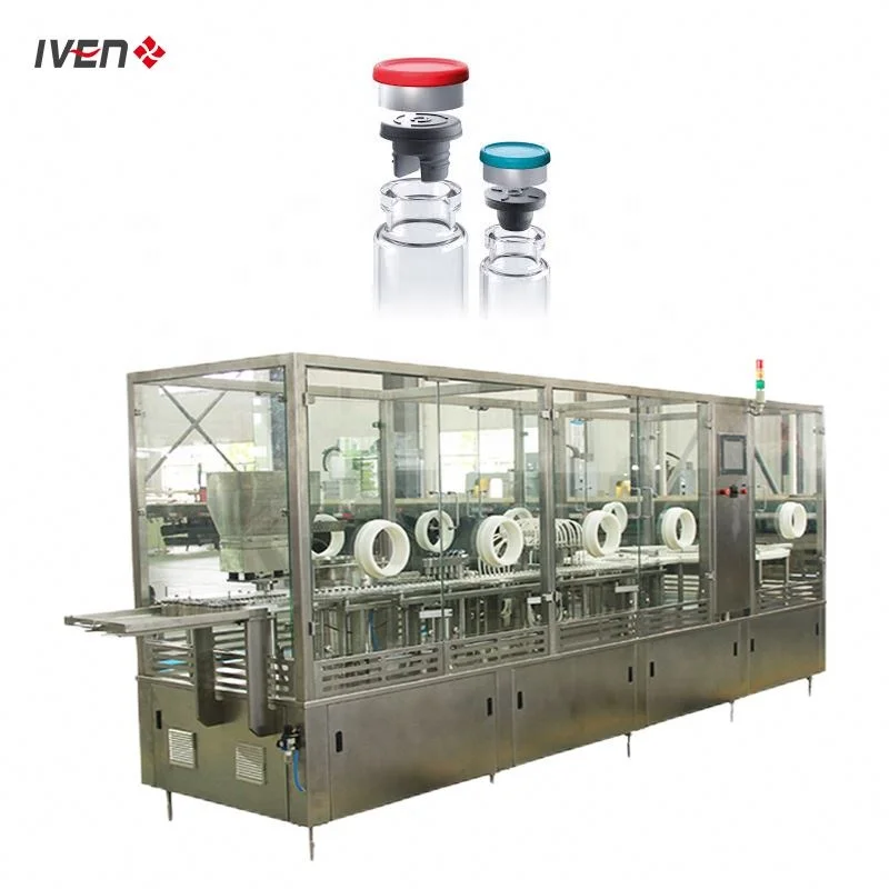 Vial Production Line Liquid/Powder Vial Filling And Stoppering Sealing Machinery