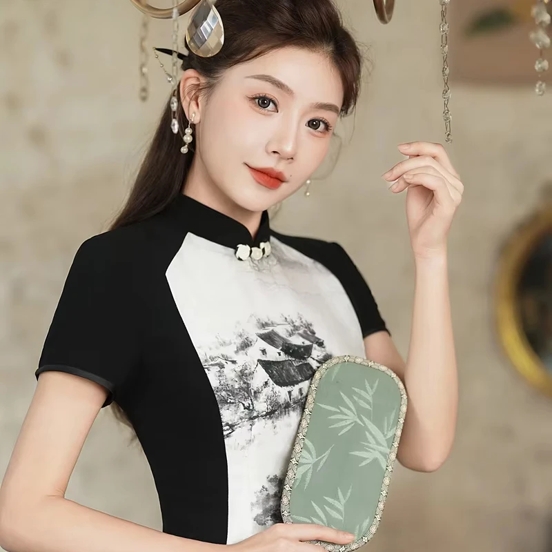 Оптовая продажа, Дешевое платье cheongsam, традиционное китайское Ципао