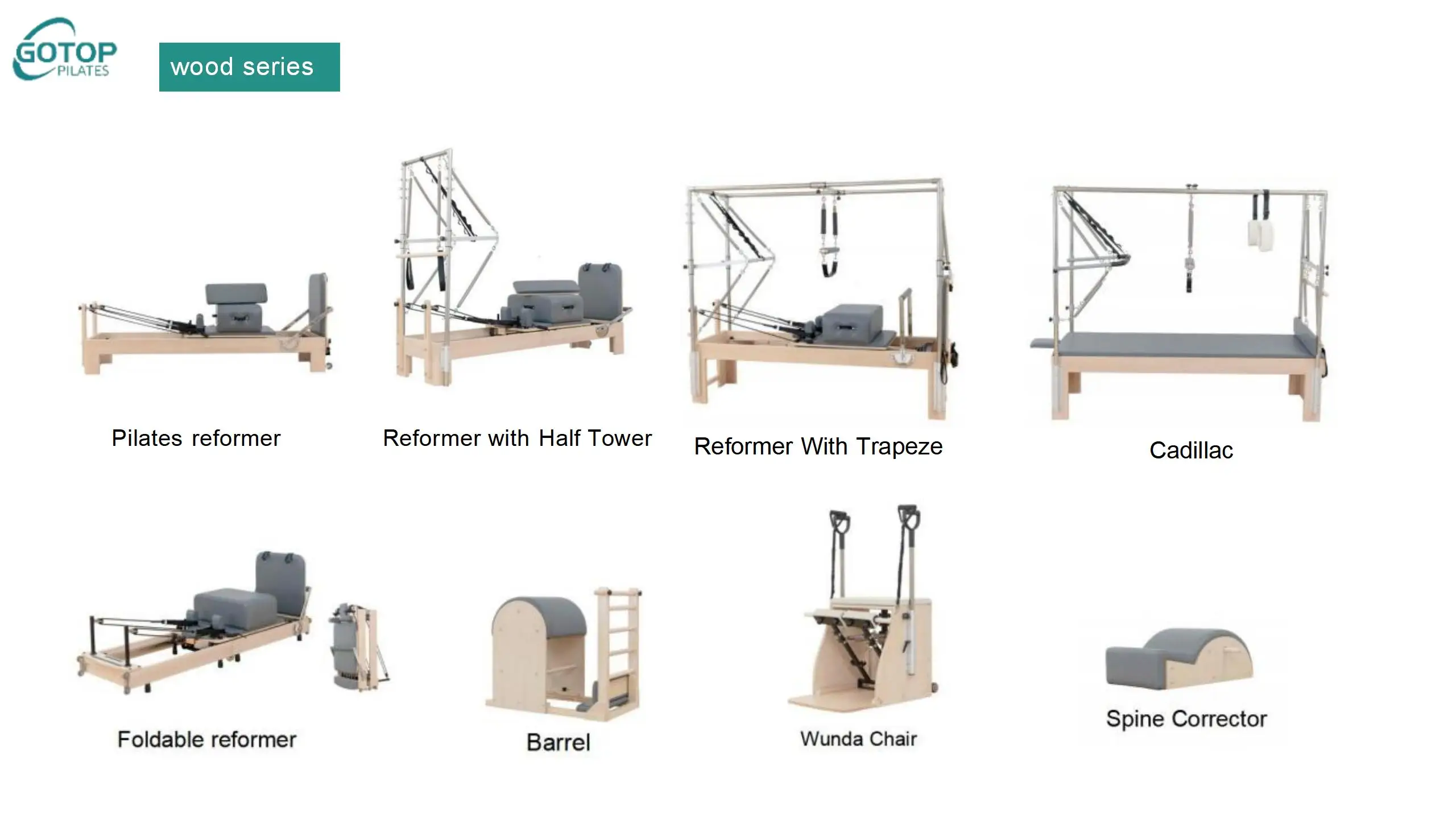 Double Slide Fitness Yoga Equipment Pilates Movement Reformer Fitness Machine Half Tower Body Shaping Machine Pilates