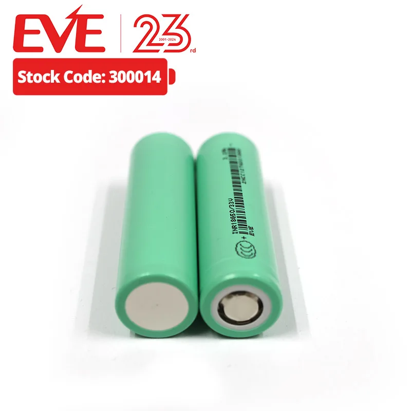 EVE Lithium 18650 Battery 3300mah 18650 3.6V UL NCM 18650 Rechargeable Li-ion 18650 for power station