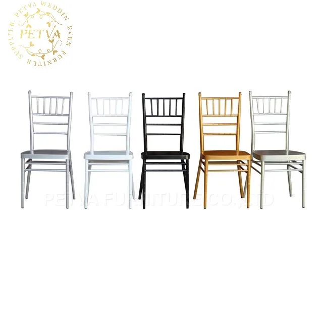white gold banquet wedding chiavari chair