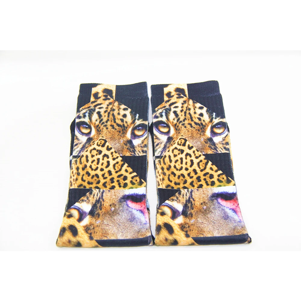 SHANXIN lovely animal soft 3d fancy custom digital printed socks for men custom