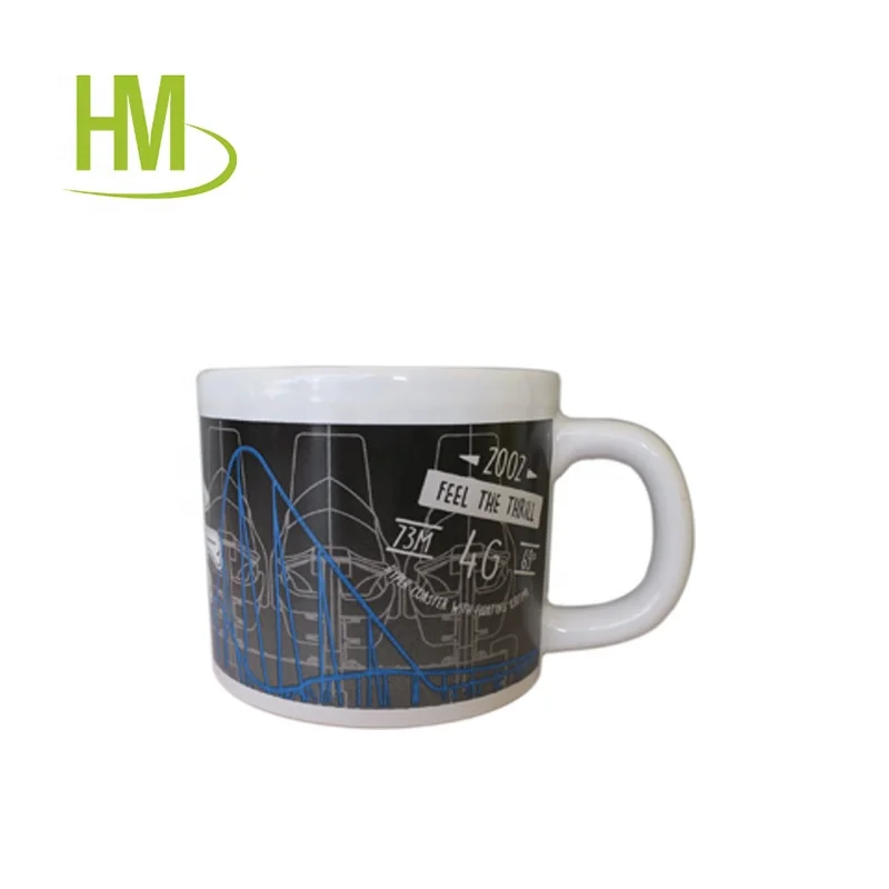 advertisement high quality  18 oz white printed decal bowl big capacity promotion ceramic soup mug