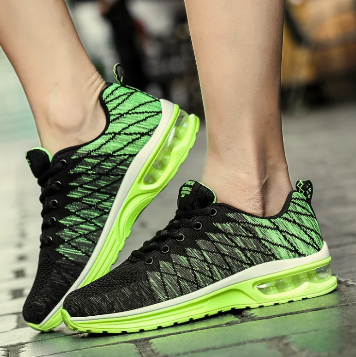 Womens Mens air cushion running shoes mesh sneakers fashion Tennis Breathable Walking Gym fitness jogging shoes for women men