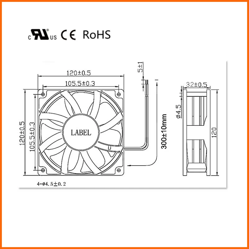Hot Sale 120x120x38 Dc 12V 2.7A 6000RPM PWM FG Cooling Fan For Server 12038 4Pin 6Pin Connector CGD12038B12HL