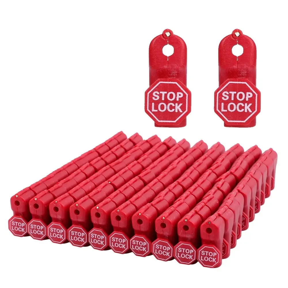 100 pcs/Bag Red 6mm EAS Security Tag hook stop lock security display hook Anti Theft Stoplock  Security Stoplock